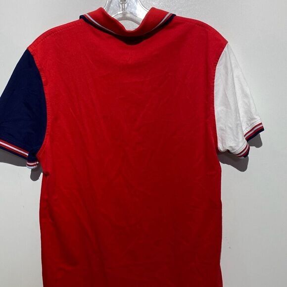 Tommy Hilfiger Men's Multicolor Colorblock Short Sleeve Polo Shirt Size Small - Picture 6 of 9